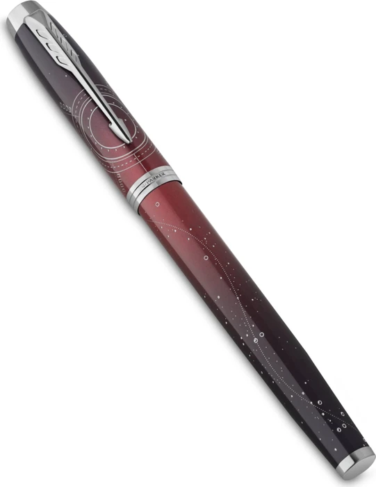 Parker IM Special Edition The Last Frontier Tintenroller (Mine) portal red lacquer/chrome trim, Geschenkbox
