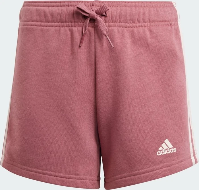 adidas Essentials 3-Streifen Shorts preloved crimson/sandy pink (Junior)