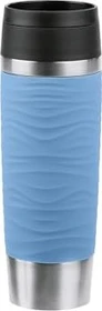 Emsa Travel Mug Waves Grande Isolierbecher 500ml puderblau