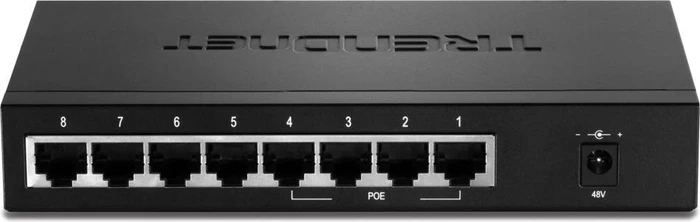 TRENDnet TPE-S Desktop Switch, 8x RJ-45, 30W PoE