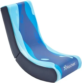 X Rocker Video Rocker Gaming Bodensessel für Kinder/Jugendliche, Lava Blue