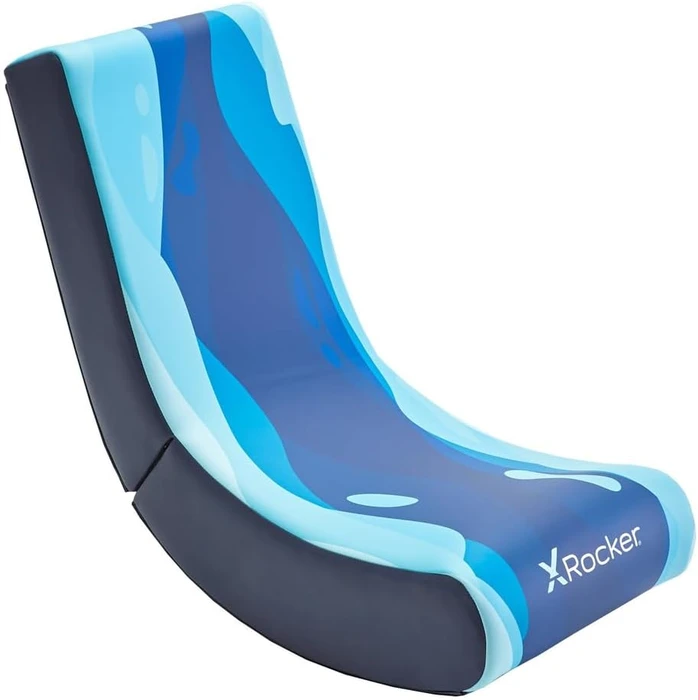 X Rocker Video Rocker Gaming Bodensessel für Kinder/Jugendliche, Lava Blue