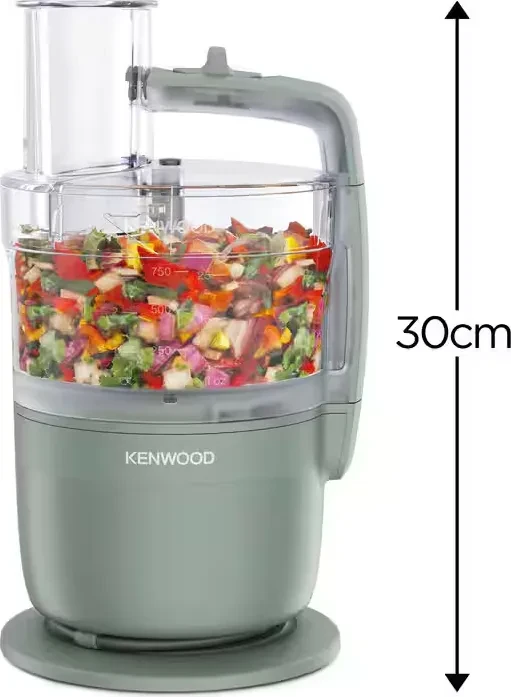 Kenwood FDP23.140GR Multipro Go Compact Food Processor eucalyptus green