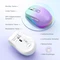 Seenda Rechargeable Wireless RGB Mouse mit Jiggler-Funktion, hellgrün/violett, USB Vorschaubild