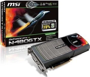 MSI GeForce GTX 480, N480GTX-M2D15, 1.5GB GDDR5, 2x DVI, Mini HDMI
