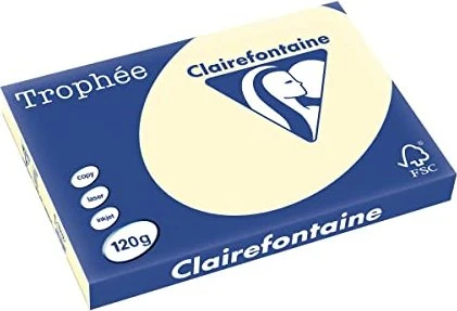 Clairefontaine Trophée Universalpapier pastell matt sand, A4, 120g/m², 250 Blatt