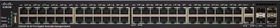 Cisco SG350X Rackmount Gigabit Managed Switch, 48x RJ-45, 2x SFP+, 2x RJ-45/SFP+, 382W UPoE (SG350X-48P-K9)