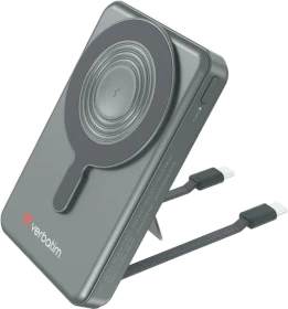Verbatim Charge 'n' Go Power Bank mit USB-C-Kabel 10000mAh grau