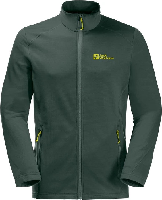 Jack Wolfskin Kolbenberg FZ Jacke black olive/firefly (Herren)