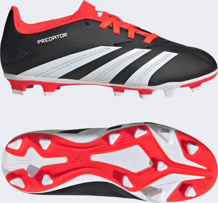 adidas Predator 24 Club FxG core black/cloud white/solar red (Junior)