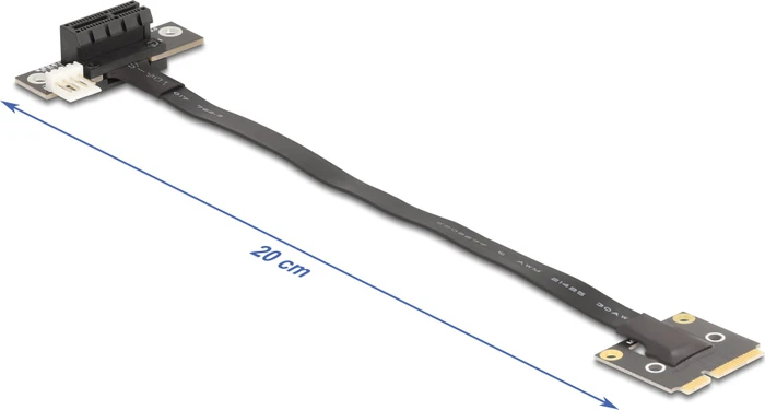 DeLOCK Riser Karte, gewinkelt, PCIe 3.0, 200mm