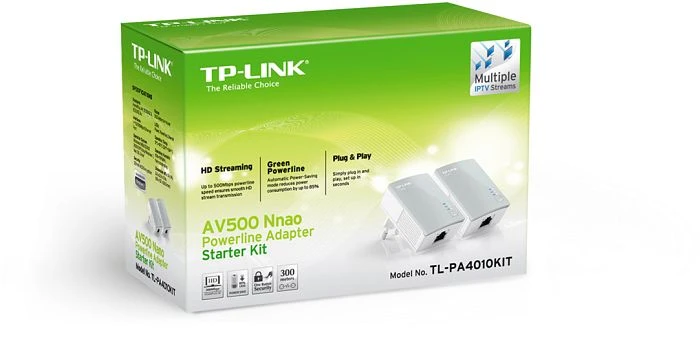 TP-Link Powerline AV600 Starter Kit, HomePlug AV, RJ-45, 2er-Pack