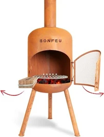 Bonfeu Bonbono Gartenkamin rust