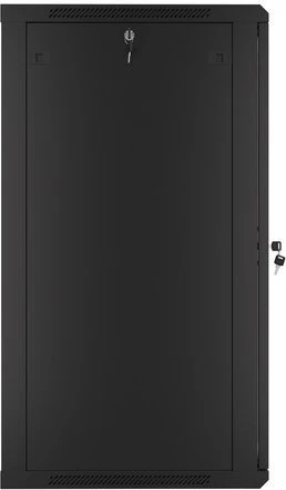 Lanberg 19" Wandschrank 22HE, hängend, Flat Pack, Glastür, IP20, RAL 9004, 600mm tief