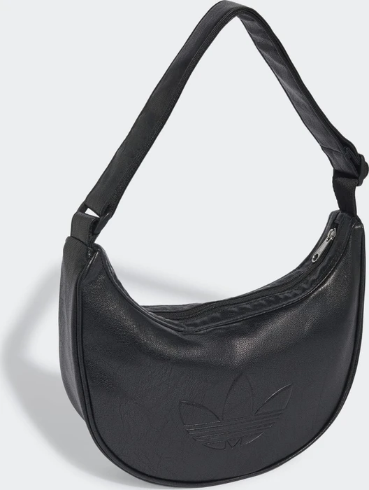 adidas Adicolor Metallic-PU Half Moon Schultertasche schwarz