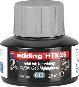 edding HTK25 Textmarker Tintenflasche grau, 25ml