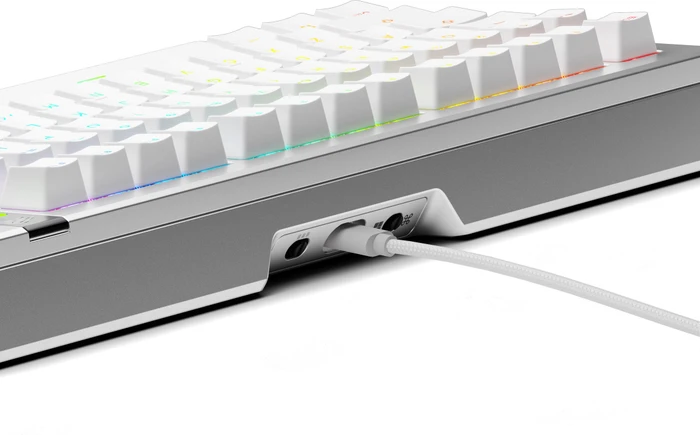 Glorious GMMK 3 Pro 75% Pre-built Gaming Keyboard, silber, LEDs RGB, Glorious Fox MX, USB, US