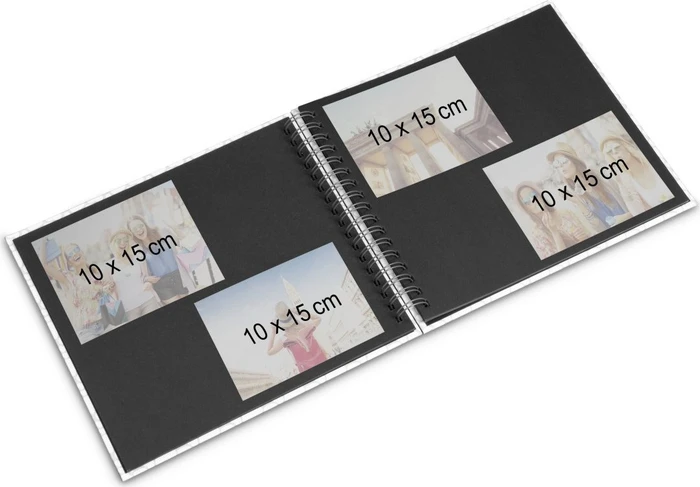 Hama Spiralalbum Romance 28x24 / 40 schwarze Seiten