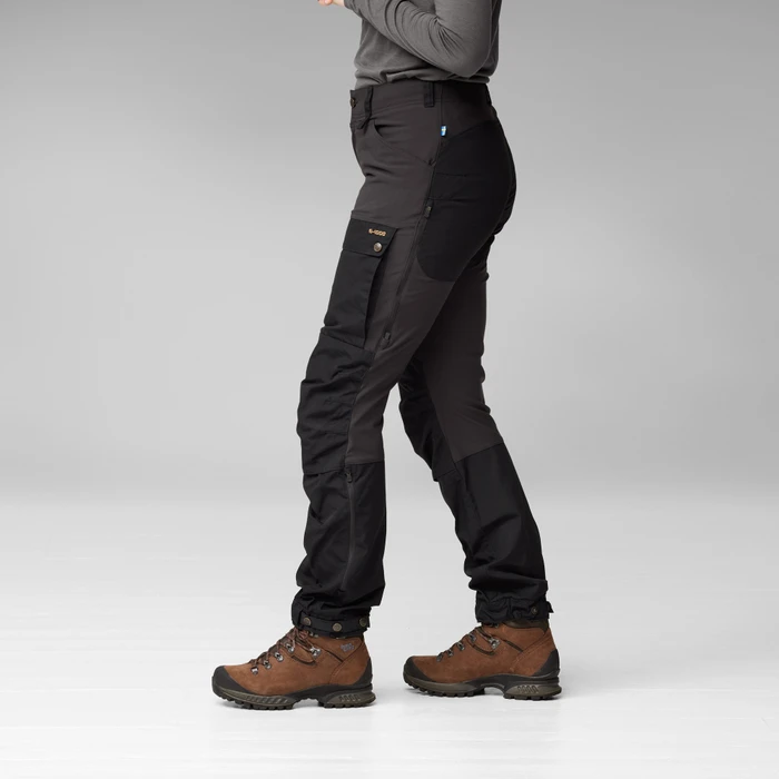 Fjällräven Keb Curved Hose lang schwarz (Damen)