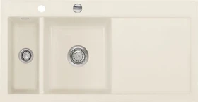 systemceram Mera 100 F Einbau Becken links mit Ablauffernbedienung jasmin