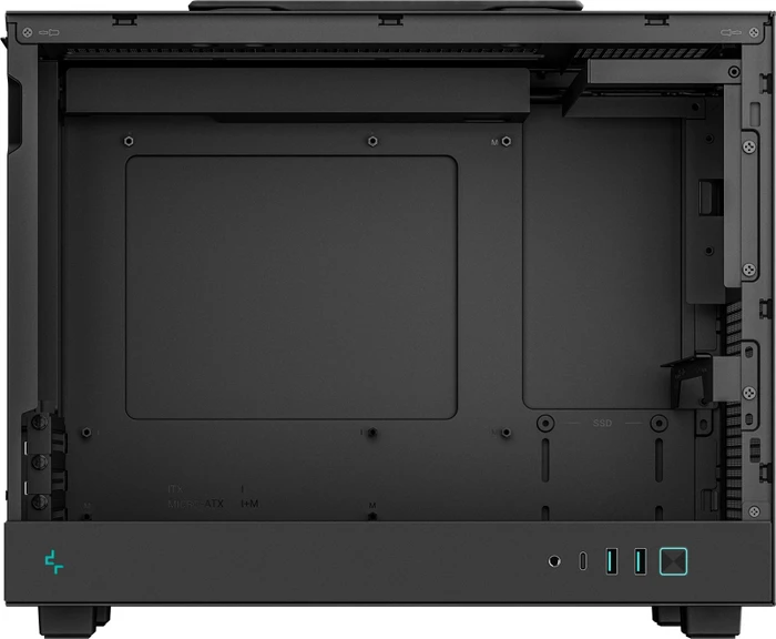 DeepCool CH160 Plus, schwarz, Glasfenster