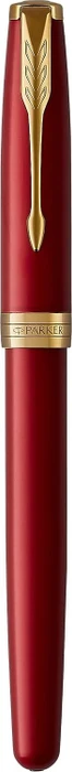 Parker Sonnet Intense Red Lacquer GT Kugelschreiber rot/schwarz/gold trim, Geschenkbox