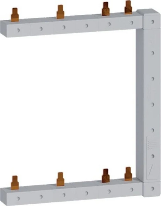 Hager Phasenschiene senkrecht 63A rechts L1N-L2N-L3N zu L1N-L2N-L3N 125mm 2-reihig