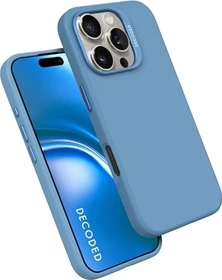 Decoded AntiMicrobial Silicone Back Cover für Apple iPhone 16 Pro Max Air Blue