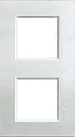 Bticino Livinglight Abdeckrahmen 2-fach, silber
