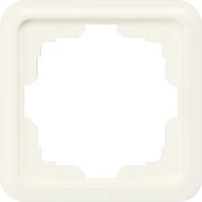 Siemens DELTA profil Rahmen 80x80mm 1-Fach ausgeschnitten, titanweiß