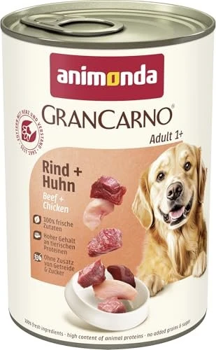 animonda GranCarno Dose Fleisch pur Adult Rind und Huhn, 400g