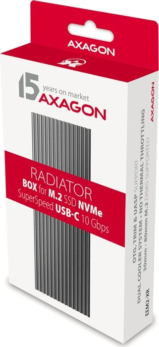 Axagon M.2 Festplattengehäuse, M.2 PCIe, USB-C 3.1