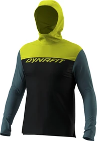 Dynafit Traverse Sun Hoodie Funktionsshirt langarm black out/golden lime (Herren)