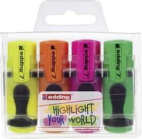 edding Textmarker 7 mini sortiert, 4er-Set