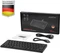 Perixx Periboard-416 Mini Keyboard, schwarz, LEDs weiß, USB & USB-C, DE Vorschaubild