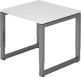 Hammerbacher Ergonomic Plus R-Serie RS08/W/G Schreibtisch 80x80cm weiß/graphit