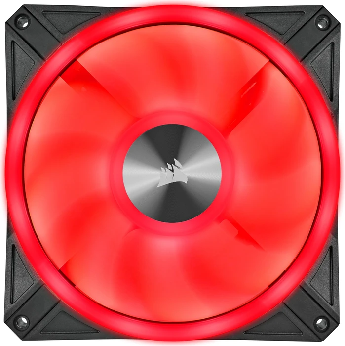 Corsair QL Series iCUE QL140 RGB PWM Dual Fan Kit, schwarz, LED-Steuerung, 140mm, 2er-Pack