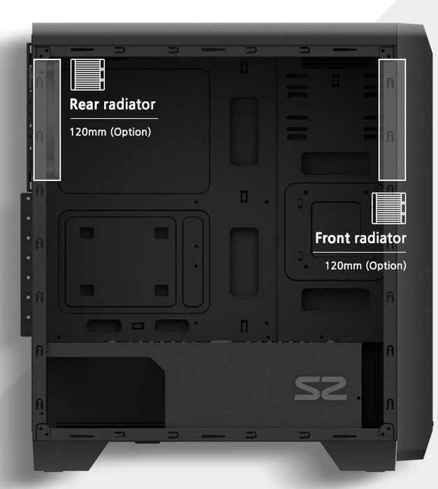 Zalman S2 TG, Glasfenster