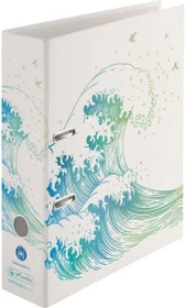Herlitz maX.file GREENline Ordner 2-Ring mit Motiv, 80mm, A4, Welle