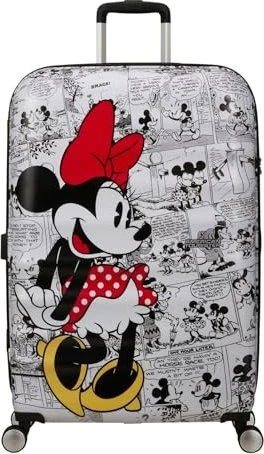 American Tourister Wavebreaker Disney Spinner 77cm Minnie comics white