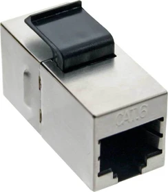 InLine Keystone Modul RJ-45 Buchse via RJ-45 Buchse Cat6, SNAP-In, bulk