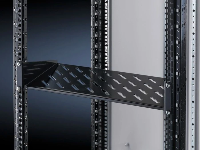 Rittal 19"-Geräteboden, Festeinbau, RAL 9005, 1HE
