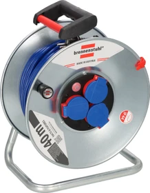 Brennenstuhl Garant SK 290 Kabeltrommel, Schuko auf 3x Schuko, 40m, IP44, AT-N05V3V3-F 3G1,5