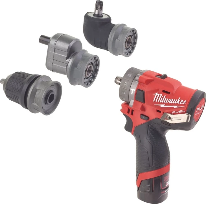 Milwaukee M12 FPDXKIT-202X Fuel Akku-Schlagbohrschrauber inkl. Koffer + 2 Akkus 2.0Ah + Zubehör