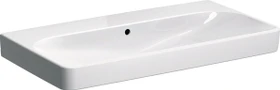 Geberit Smyle Square Waschtisch 90cm, ohne Hahnloch, mit Überlauf, weiß/KeraTect