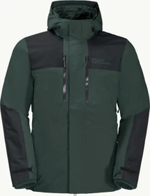 Jack Wolfskin Jasper 3in1 Funktionsjacke black olive (Herren)