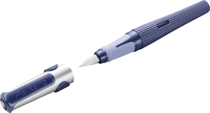 Pelikan Pelikano structure blau, rechte Hand, mittel, Faltschachtel