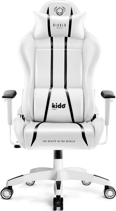 Diablo Chairs X-One 2.0 Kido Kinder-Gamingstuhl, weiß/schwarz
