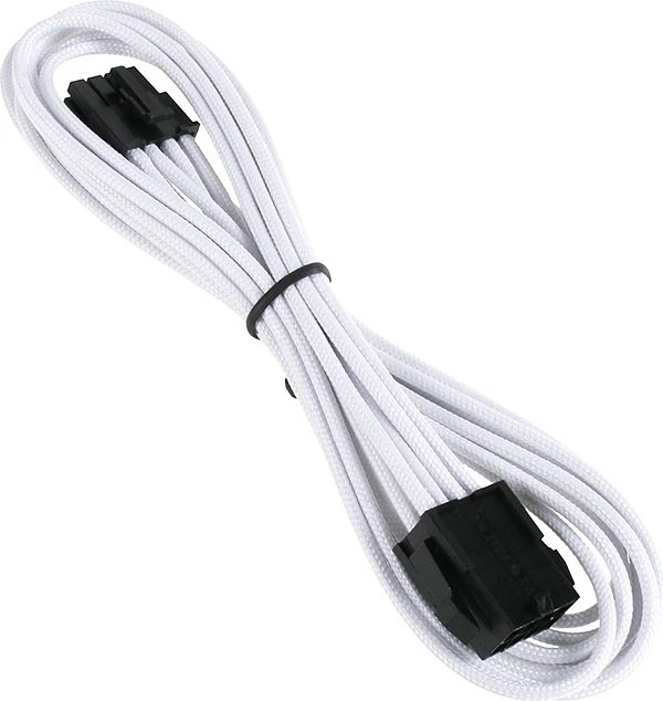 BitFenix Alchemy 8-Pin EPS12V Verlängerung 45cm, sleeved weiß/schwarz