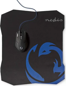Nedis Yesaqua Gaming Mouse und Mousepad Kit, schwarz, USB (GMMP100BK)